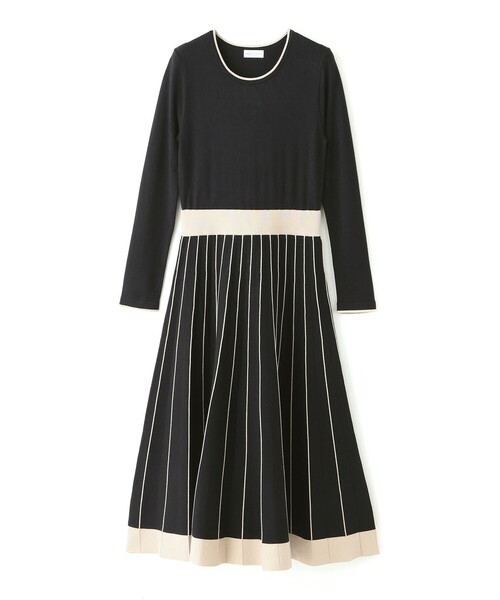 「EPOCA THE SHOP」 ニットワンピース 38 ブラック レディース_画像8