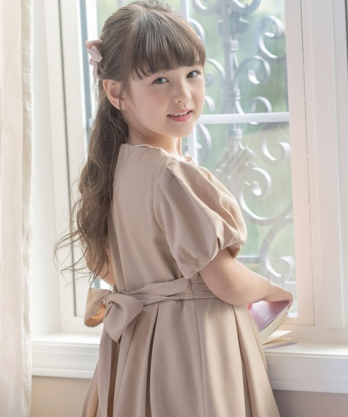 「Catherine Cottage」 「KIDS」半袖ワンピース 130 ベージュ キッズ_画像9