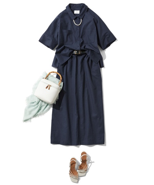 「Live in comfort」 セットアップ MEDIUM ネイビー レディース_画像5