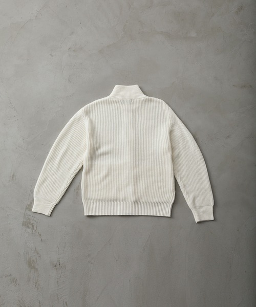 「CLEL」 ニットカーディガン L オフホワイト メンズ_画像4