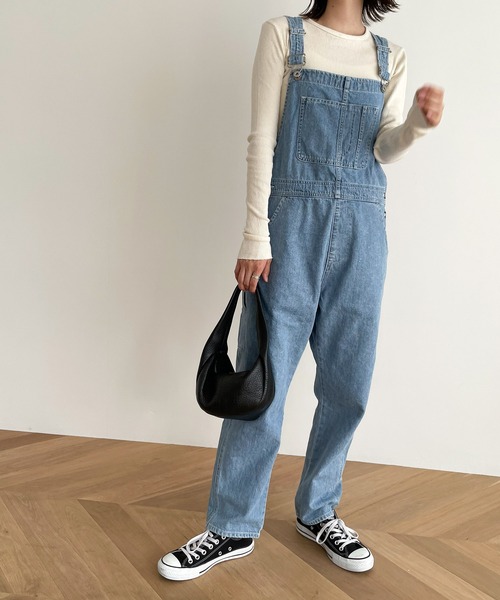 CANAL JEAN（キャナルジーン） オーバーオール 38 ネイビー レディース 