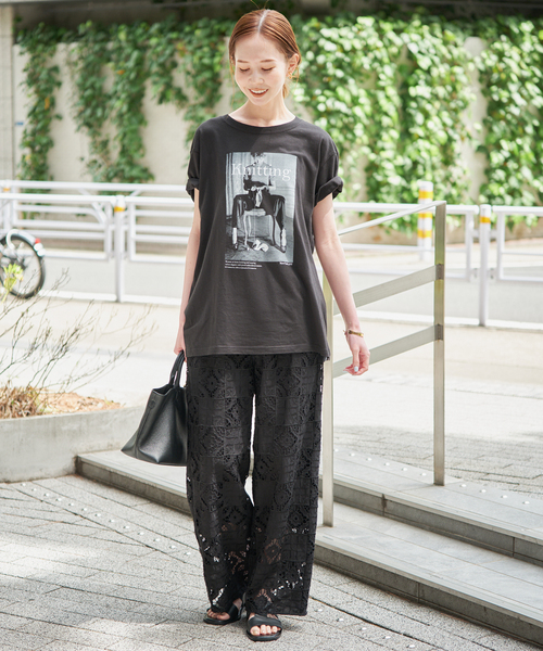 SLOBE IENA（スローブイエナ） パンツ コットンレースイージーパンツ