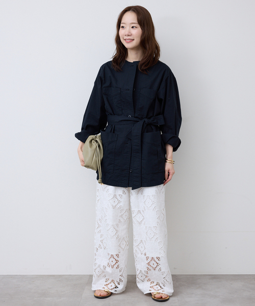 SLOBE IENA（スローブイエナ） パンツ コットンレースイージーパンツ