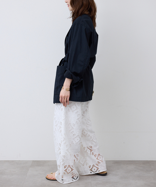 SLOBE IENA（スローブイエナ） パンツ コットンレースイージーパンツ