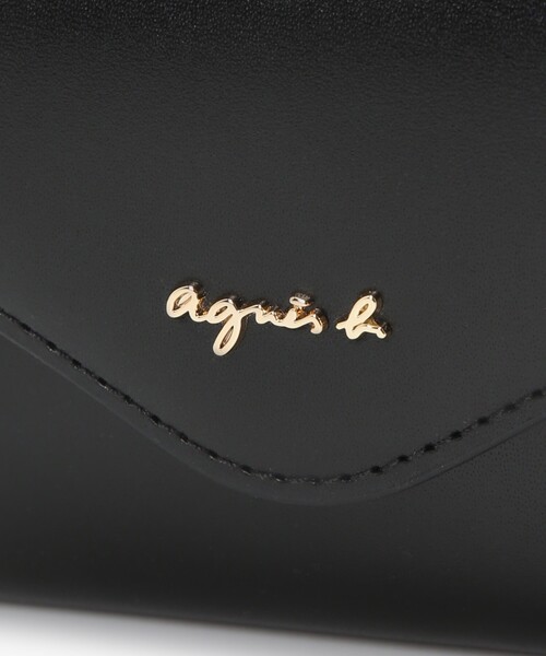 agnes b.（アニエスベー） 財布 レザー 三つ折り ミニ ウォレット ”ava