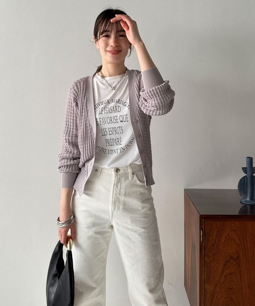 「DOUX ARCHIVES」 ニットカーディガン FREE ブラック レディース_画像6