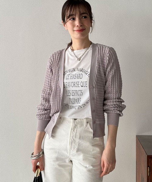 「DOUX ARCHIVES」 ニットカーディガン FREE ブラック レディース_画像8