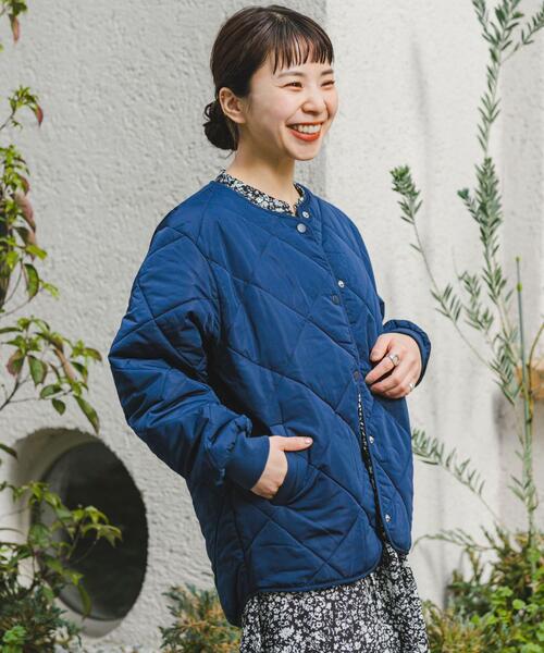 「ITEMS URBANRESEARCH」 キルティングブルゾン SMALL ブラウン レディース_画像2