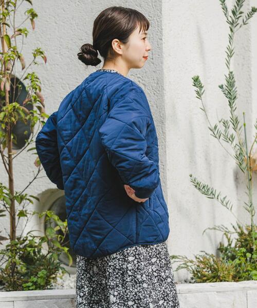 「ITEMS URBANRESEARCH」 キルティングブルゾン SMALL ブラウン レディース_画像3