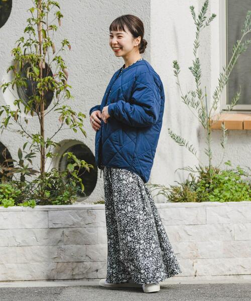 「ITEMS URBANRESEARCH」 キルティングブルゾン SMALL ブラウン レディース_画像5