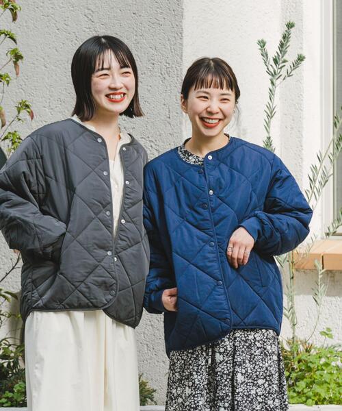 「ITEMS URBANRESEARCH」 キルティングブルゾン SMALL ブラウン レディース_画像7