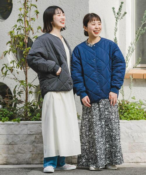 「ITEMS URBANRESEARCH」 キルティングブルゾン SMALL ブラウン レディース_画像8