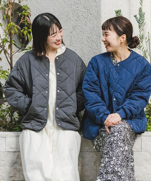 「ITEMS URBANRESEARCH」 キルティングブルゾン SMALL ブラウン レディース_画像9