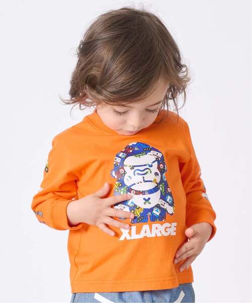 XLARGE KIDS（エクストララージ キッズ） tシャツ 車柄ファニーゴリラ