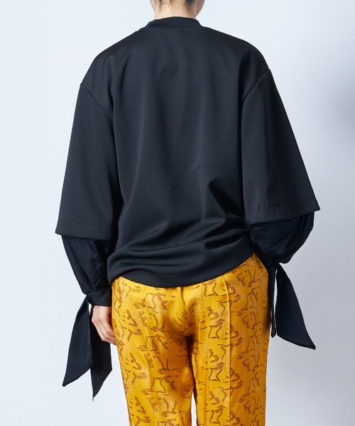 「TOGA PULLA」 長袖カットソー 38 ライトイエロー レディース_画像6