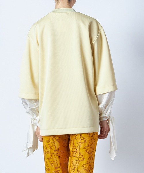 「TOGA PULLA」 長袖カットソー 38 ライトイエロー レディース_画像8