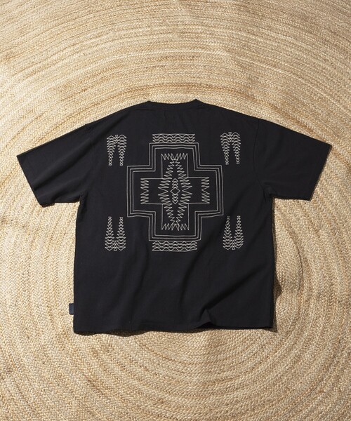 「PENDLETON」 半袖Tシャツ LARGE オフホワイト メンズ_画像9
