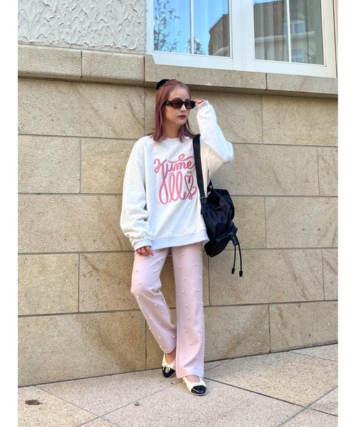 【新品未使用】Jumelle (ジュメロ) cutting knit JUMELLE（ジュメロ） tシャツ lace lettering sweat レディース