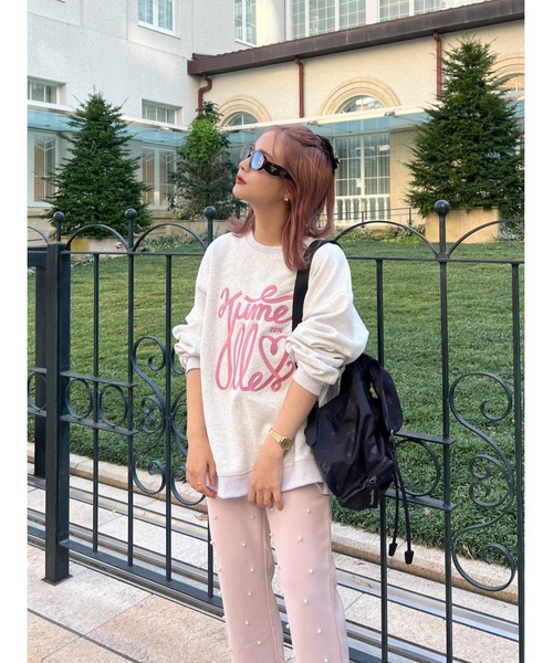 【新品未使用】Jumelle (ジュメロ) cutting knit JUMELLE（ジュメロ） tシャツ lace lettering sweat レディース