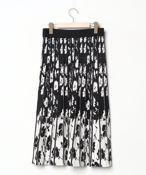 「index」 ニットスカート 38 ブラック レディース_画像2