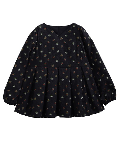 Fit more（フィットモア） ブラウス シャツ シアージャガード花柄