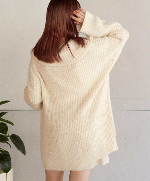 「w closet」 長袖ニット FREE オフホワイト レディース_画像7