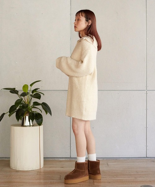 「w closet」 長袖ニット FREE オフホワイト レディース_画像9