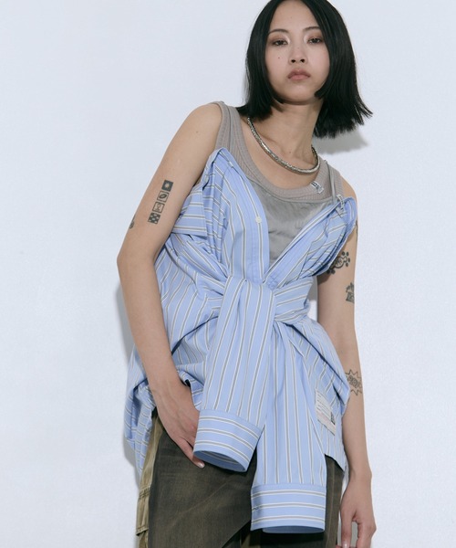 MAISON MIHARA YASUHIRO レイヤードタンクトップ S LAYERED TANKTOP(36 WHITE): Maison MIHARA YASUHIRO: WOMENS