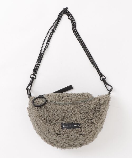 「CHARLES & KEITH」 トートバッグ S カーキ レディース