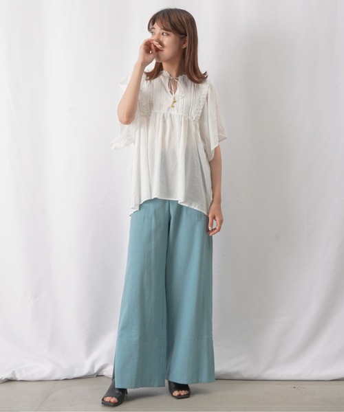 「malla」 パンツ 38(M) ネイビー レディース_画像2