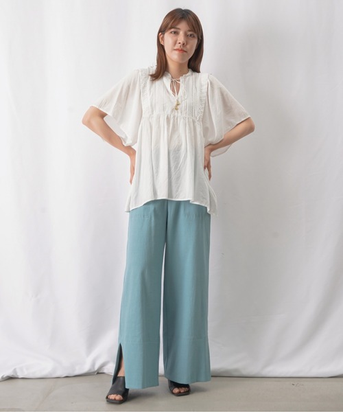 「malla」 パンツ 38(M) ネイビー レディース_画像3