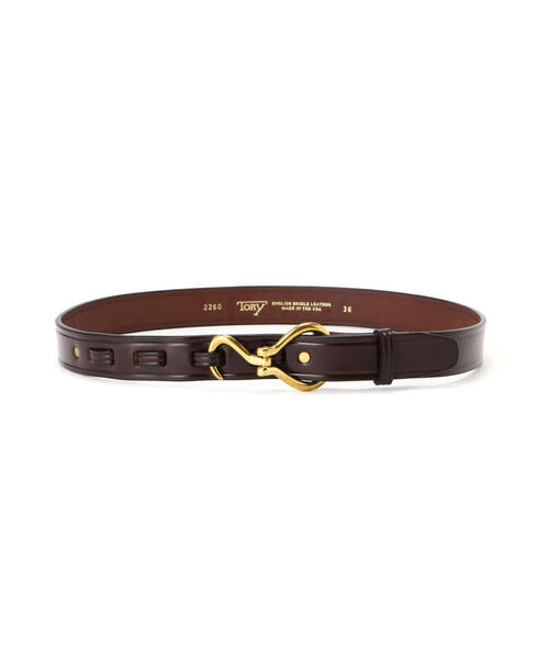 「TORY LEATHER」 ベルト 28 ブラック メンズの画像