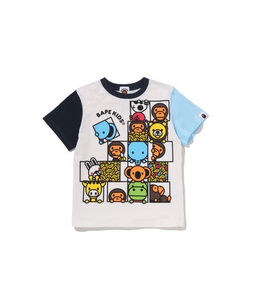 アベイシングエイプ　キッズTシャツ　ベビーマイロ A BATHING APE（アベイシングエイプ） tシャツ BABY MILO FRIENDS