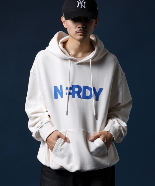 「NERDY」 プルオーバーパーカー LL ネイビー メンズ_画像2