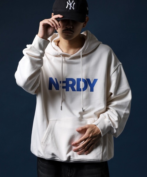「NERDY」 プルオーバーパーカー LL ネイビー メンズ_画像3