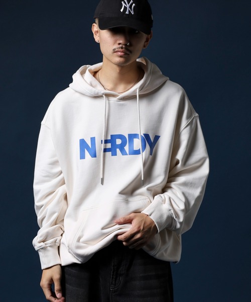 「NERDY」 プルオーバーパーカー LL ネイビー メンズ_画像4