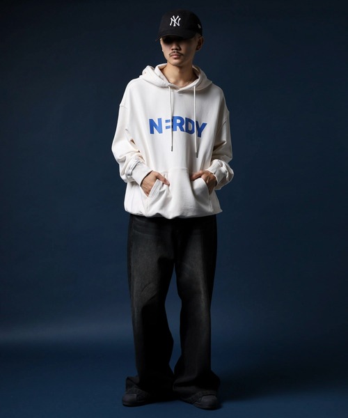 「NERDY」 プルオーバーパーカー LL ネイビー メンズ_画像5