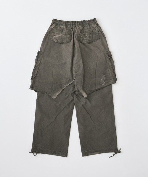 カーゴパンツ ADAMPATEK　grunge layered Cargo Pants レイヤードカーゴパンツ メンズ レディース_3