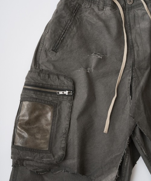 カーゴパンツ ADAMPATEK　grunge layered Cargo Pants レイヤードカーゴパンツ メンズ レディース_4