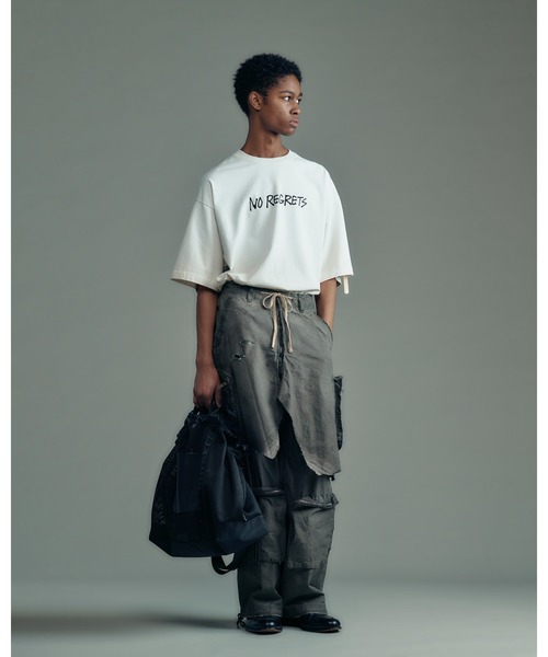 カーゴパンツ ADAMPATEK　grunge layered Cargo Pants レイヤードカーゴパンツ メンズ レディース_9