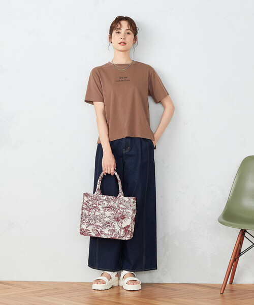「MONO COMME CA」 トートバッグ FREE レッド レディース_画像8
