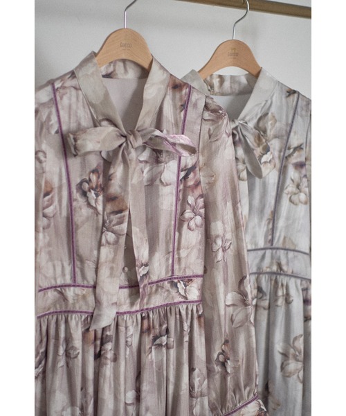 「tocco closet」 長袖ワンピース M ライトグレー レディース_画像4