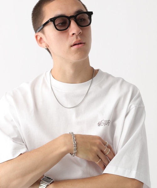 「POLeR」 半袖Tシャツ MEDIUM ダークグリーン メンズ_画像5