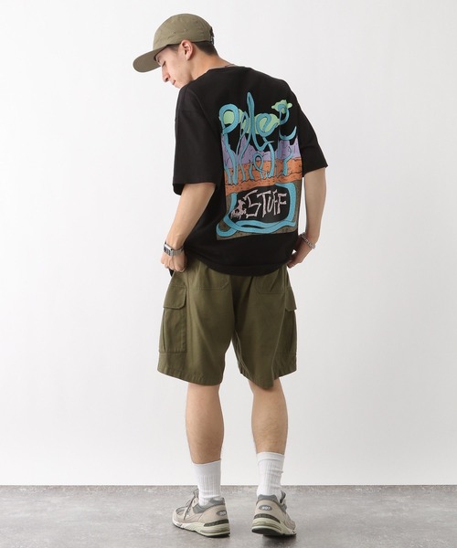 「POLeR」 半袖Tシャツ MEDIUM ダークグリーン メンズ_画像9