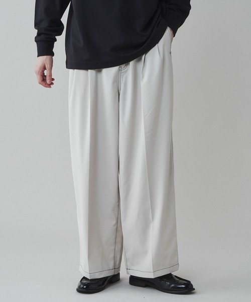 「LUCY」 スラックス LARGE ダークグレー メンズ_画像6