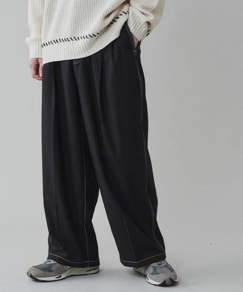 「LUCY」 スラックス LARGE ダークグレー メンズ_画像9
