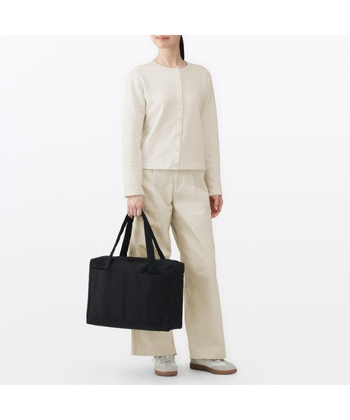 無印良品（MUJI） 旅行 再生ナイロンたためるボストンバッグ 18L 約