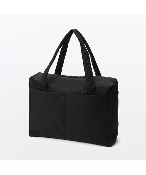 無印良品（MUJI） 旅行 再生ナイロンたためるボストンバッグ 18L 約