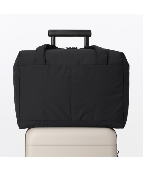 無印良品（MUJI） 旅行 再生ナイロンたためるボストンバッグ 18L 約