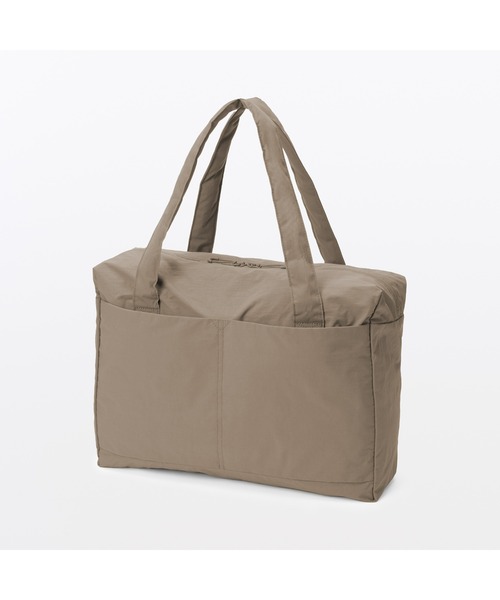 無印良品（MUJI） 旅行 再生ナイロンたためるボストンバッグ 18L 約